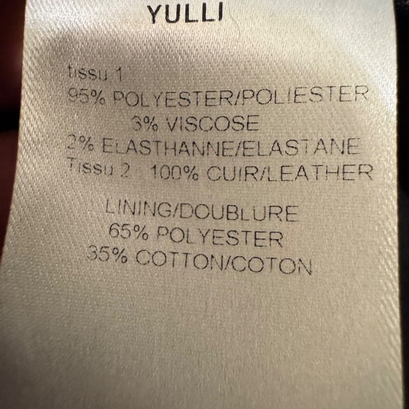 IRO Gold Sequin + Leather Moto Jacket - Picture 8 of 9